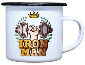 Smaltovaný plecháček Iron man Objem: 330 ml