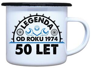 Smaltovaný plecháček Legenda 50 let Objem: 330 ml