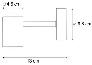 Průmyslové nástěnné svítidlo černé včetně G125 DECO 100lm - Facil 1