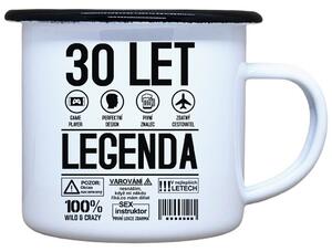 Plecháček s potiskem Legenda symboly 30 let Objem: 330 ml