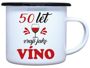 Plecháček s potiskem Zraji jako víno Objem: 330 ml