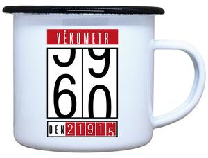 Plecháček s potiskem Věkometr 60 Objem: 330 ml