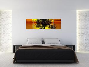 Obraz siluety stromu (170x50 cm)
