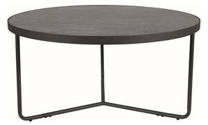 Skleněný šedočerný konferenční stolek ANTILA 80x40