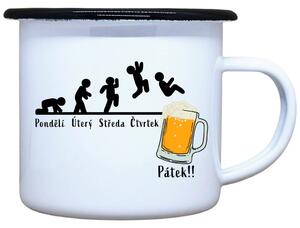 Plecháček s potiskem Týden Objem: 330 ml