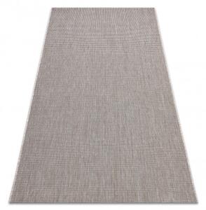 Koberec Sizal Floorlux 20580 jednobarevný - stříbrný / černý