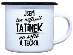 Plecháček s potiskem bílý Nejlepší tatínek na světě, 330 ml