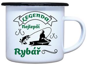 Plecháček s potiskem Legenda rybář Objem: 330 ml