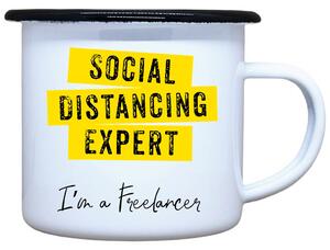 Plecháček s potiskem bílý Freelancer Objem: 330 ml