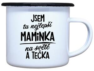 Plecháček s potiskem bílý Nejlepší maminka na světě, 330 ml