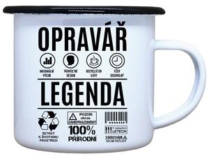 Plecháček s potiskem Opravář legenda Objem: 330 ml