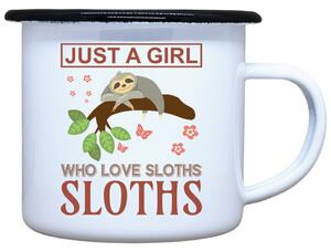 Plecháček s potiskem Love sloths Objem: 330 ml