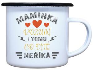 Plecháček s potiskem Maminka rozumí Objem: 330 ml