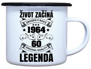 Plecháček s potiskem Život začíná Objem: 330 ml