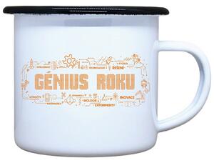 Plecháček s potiskem Génius roku Objem: 330 ml