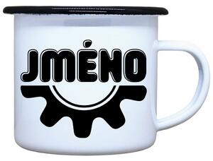 Plecháček s potiskem Ozubené kolo jméno Objem: 330 ml