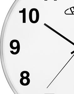 Designové kovové hodiny stříbrné Nástěnné hodiny PRIM Alfa