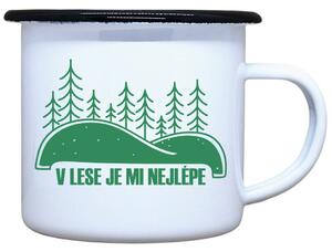 Plecháček s potiskem V lese je mi nejlépe Objem: 330 ml