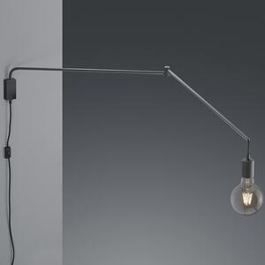 Moderní nástěnná lampa černá nastavitelná - Cora