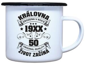 Plecháček s potiskem Královna život začíná, 330 ml
