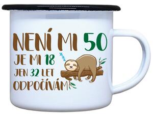 Plecháček s potiskem 32 let odpočívám Objem: 330 ml