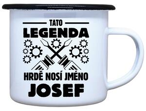 Plecháček s potiskem Legenda jméno Objem: 330 ml