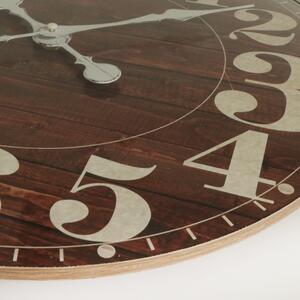 Dřevěné designové hodiny hnědé MPM E01.4058.50
