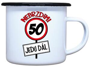 Plecháček s potiskem Nebrzdím 50 Objem: 330 ml