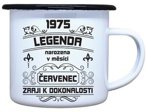 Plecháček s potiskem bílý Zraji k dokonalosti, 330 ml