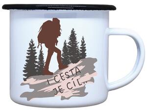 Plecháček s potiskem I cesta je cíl Objem: 330 ml