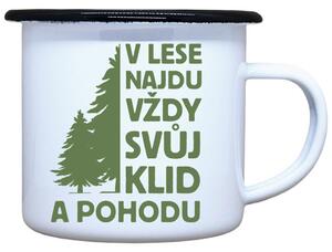 Plecháček s potiskem V lese najdu Objem: 330 ml