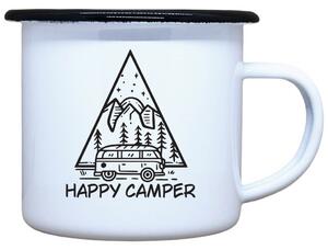 Plecháček s potiskem Happy camper Objem: 330 ml