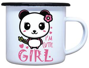 Plecháček s potiskem Cute Girl Objem: 330 ml