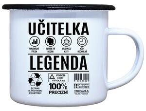 Plecháček s potiskem Učitelka legenda Objem: 330 ml