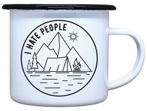 Plecháček s potiskem I hate people Objem: 330 ml