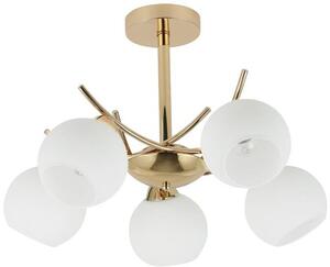 Candellux Amos stropní světlo 5x40 W bílá-zlatá 35-37497