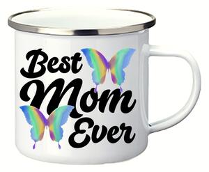MINI plecháček s potiskem Best mom motýlci