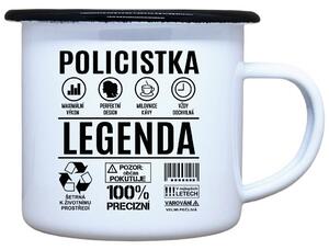 Plecháček s potiskem Policistka legenda Objem: 330 ml