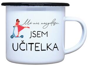 Plecháček s potiskem Učitelka koloběžka Objem: 330 ml