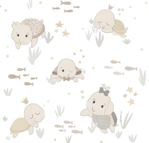 Dětská vliesová tapeta s vodními želvičkami, 14851, Happy, Parato