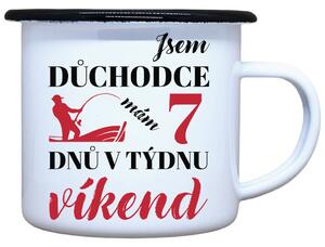 Plecháček s potiskem 7 dnů víkend Objem: 330 ml