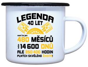 Plecháček s potiskem Není to jen 40 let Objem: 330 ml