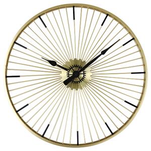 MPM Zlaté nástěnné hodiny MPM Wheel E04.4107.8090