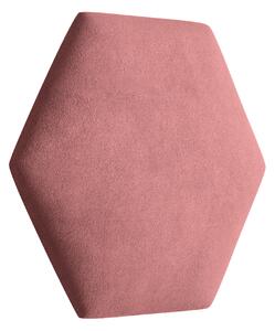 ETapik - Čalouněný panel Hexagon - Tmavá růžová 2323