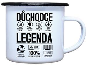 Plecháček s potiskem Důchodce legenda Objem: 330 ml