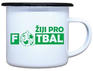 Plecháček s potiskem Žiji pro fotbal Objem: 330 ml