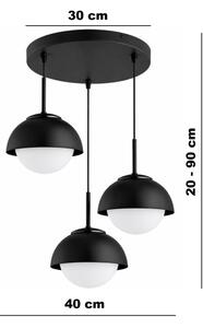 BRILAGI - Lustr na lanku COSMO 3xE27/60W/230V černá