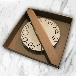 Dřevěné designové hodiny hnědé Nástěnné hodiny MPM Circle - B