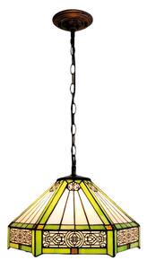 BRILAGI - Tiffany vitrážový lustr na řetězu EMERALD 1xE27/60W/230V pr. 40 cm