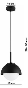 BRILAGI - Lustr na lanku COSMO 1xE27/60W/230V pr. 18 cm černá